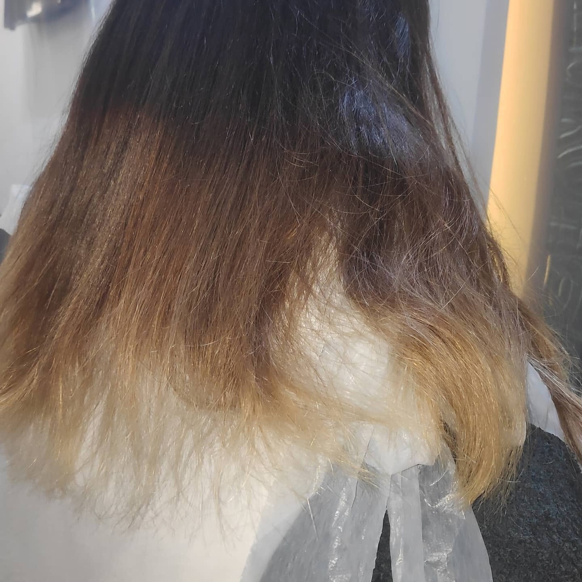 After hairstyle finish
